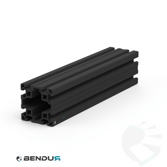 Aluminium profile slot 10 | 80x80L - BSB - Black Aluminium profile slot 10 | 80x80L - BSB - Black