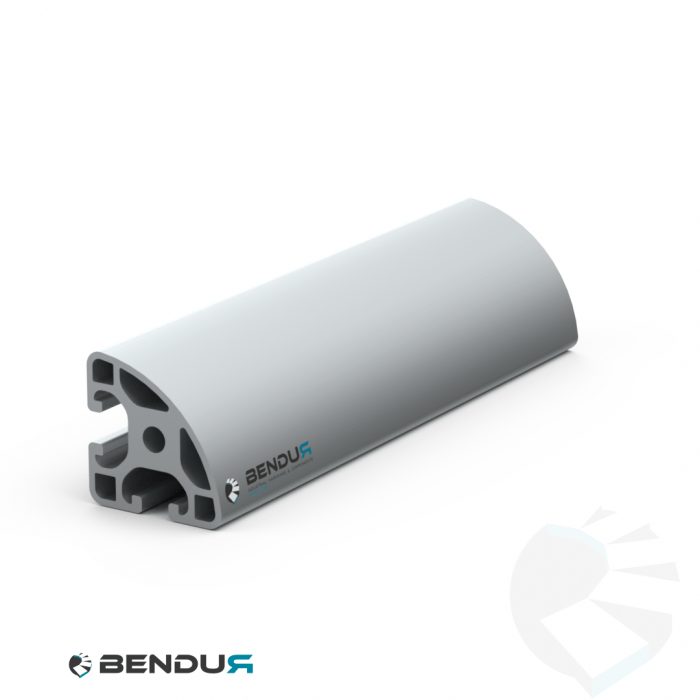 Aluminium profile slot 8 | R40-90° L - ISB Aluminium profile slot 8 | R40-90° L - ISB