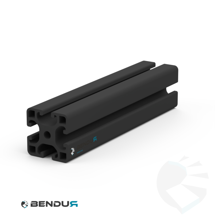 Aluminium profile slot 8 | 40x40L - ISB - Black