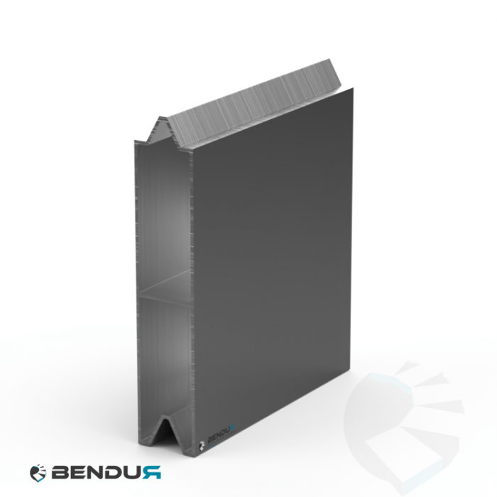 Aluminium tautliner sideboard profile | 125x25 - Type 3 Aluminium tautliner sideboard profile | 125x25 - Type 3