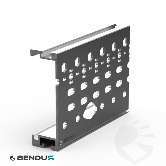 ALUMINIUM ROLLER CONVEYOR SIDE PROFILE | 40x126 - HOLE PATTERN 30 ALUMINIUM ROLLER CONVEYOR SIDE PROFILE | 40x126 - HOLE PATTERN 30