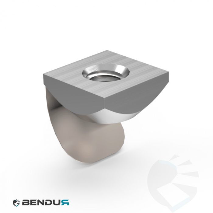 T-slot square nut with spring leaf | 13.0x6.0