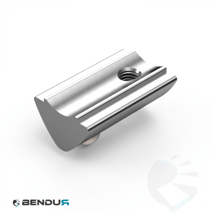 Roll-in T-slot nut 10.5 x 6.9 sa ISB with spring loaded ball - slot 6 | 0.6