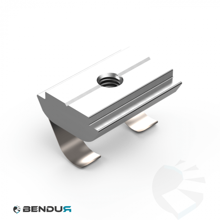 Roll-in T-slot nut sa BSB with spring leaf - slot 10 | 14.0x5.2 - 1.5
