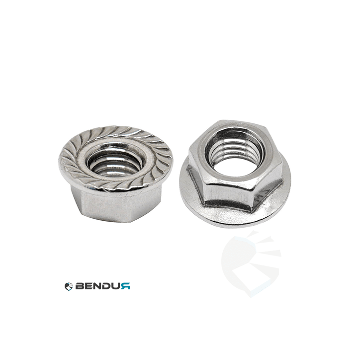 Hexagon flange nut with serration | sw8 - M5 Hexagon flange nut with serration | sw8 - M5