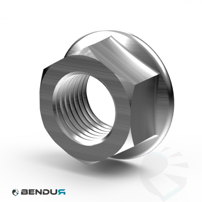 ConveyorBricks Hexagon Flange nut with serration | SW17 - M12x1.25 ConveyorBricks Hexagon Flange nut with serration | SW17 - M12x1.25