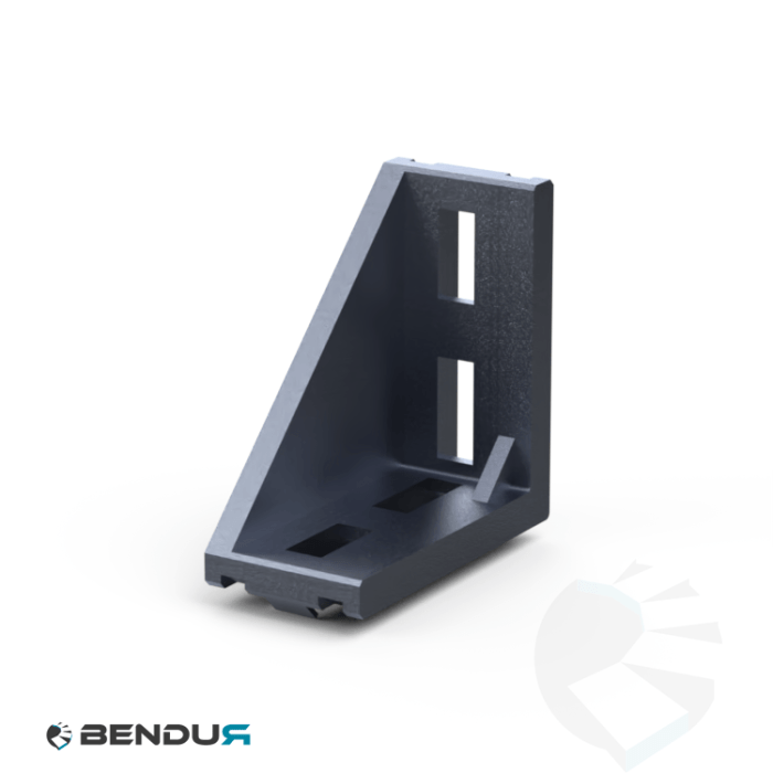 Aluminium corner connector BSB + assembly set - slot 10 | 40x80