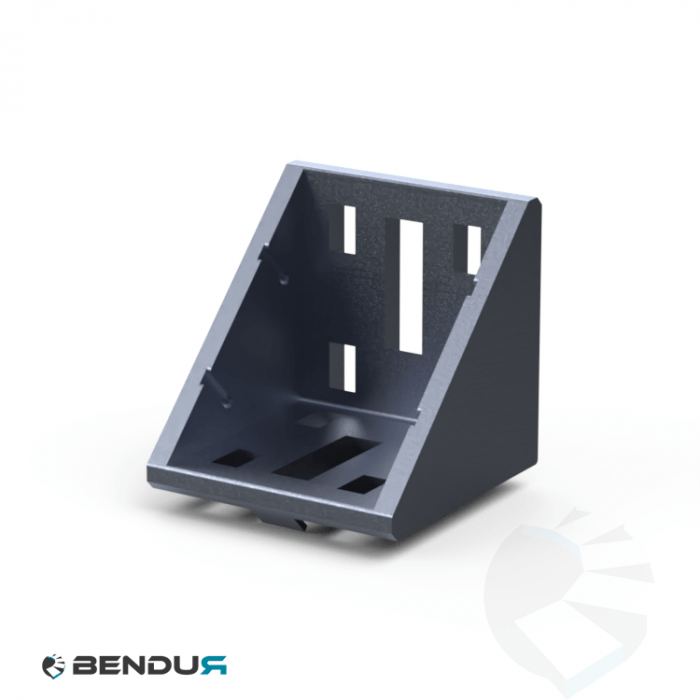Aluminium corner connector BSB - slot 10 | 60x60 Aluminium corner connector BSB - slot 10 | 60x60