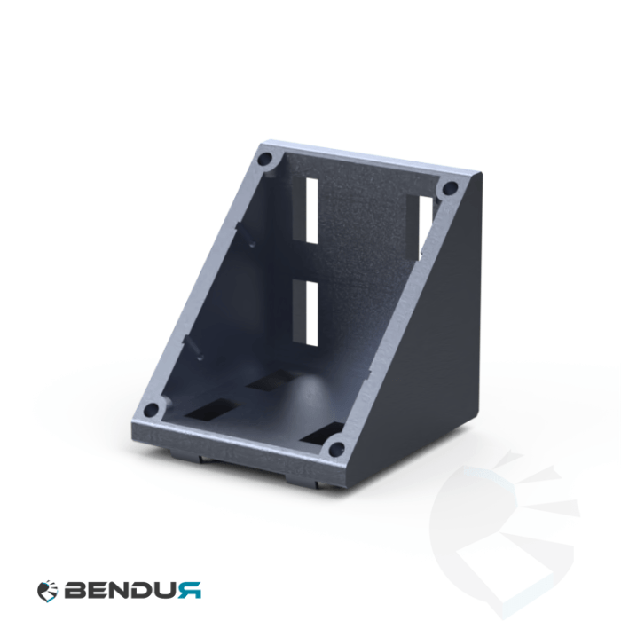 Aluminium corner connector BSB + assembly set - slot 10 | 80x80 Aluminium corner connector BSB + assembly set - slot 10 | 80x80
