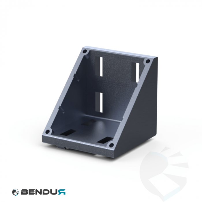 Aluminium corner connector BSB + assembly set - slot 10 | 90x90 Aluminium corner connector BSB + assembly set - slot 10 | 90x90