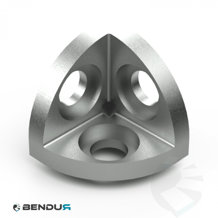 3-way corner connector BSB - slot 10 | 40x40 3-way corner connector BSB - slot 10 | 40x40