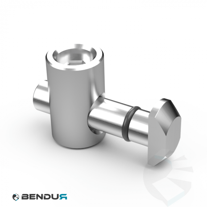 Central quick connector 0° BSB - slot 10 | 9.8x45.5 Central quick connector 0° BSB - slot 10 | 9.8x45.5