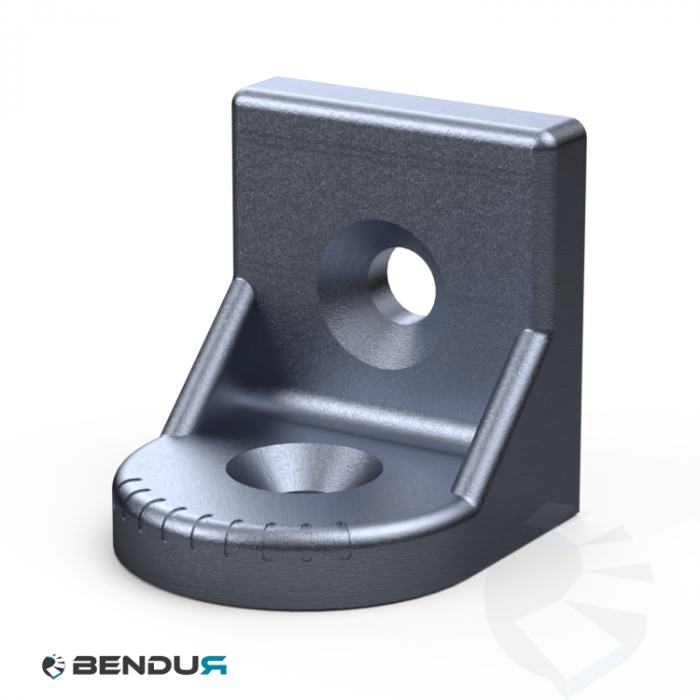 Aluminium turning angle bracket + assembly set - slot 8/10 | 45