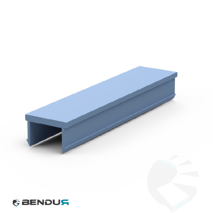 Plastic cover profile BSB pp - slot 10 | pigon blue (ral 5014) - l=2m Plastic cover profile BSB pp - slot 10 | pigon blue (ral 5014) - l=2m
