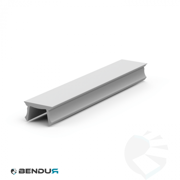 Plastic cover profile ISB pp - slot 8 | gray (ral 7035) - l=2m Plastic cover profile ISB pp - slot 8 | gray (ral 7035) - l=2m