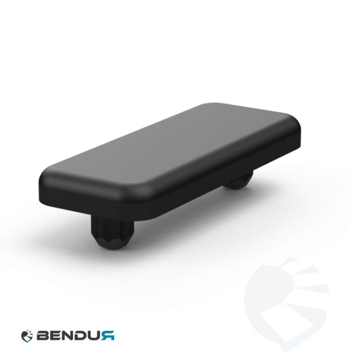 Plastic cover cap for ISB profile - slot 8 | 16x40 Plastic cover cap for ISB profile - slot 8 | 16x40