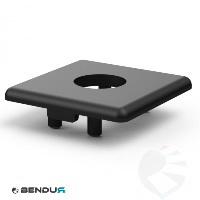 Plastic cover cap for BSB profile with hole Ø17.0 - slot 10 | 45x45 Plastic cover cap for BSB profile with hole Ø17.0 - slot 10 | 45x45