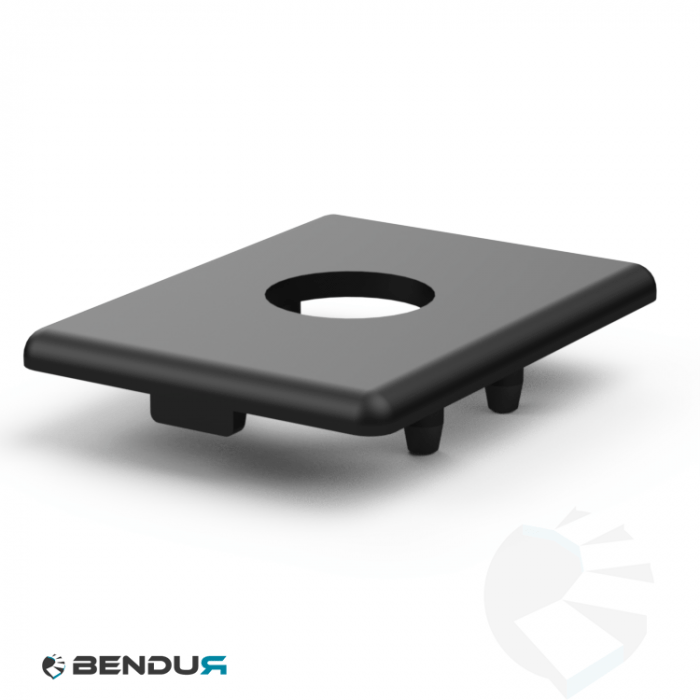 Plastic cover cap for BSB profile with hole Ø18.3 - slot 10 | 45x60 Plastic cover cap for BSB profile with hole Ø18.3 - slot 10 | 45x60