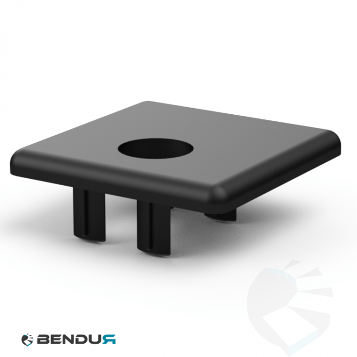 Plastic cover cap with hole for BSB wire mesh profile | 30x30 Plastic cover cap with hole for BSB wire mesh profile | 30x30