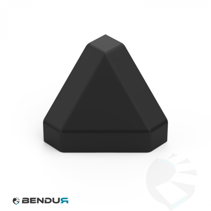 Plastic cover cap for 3-way corner connector ISB | beveled 40 Plastic cover cap for 3-way corner connector ISB | beveled 40