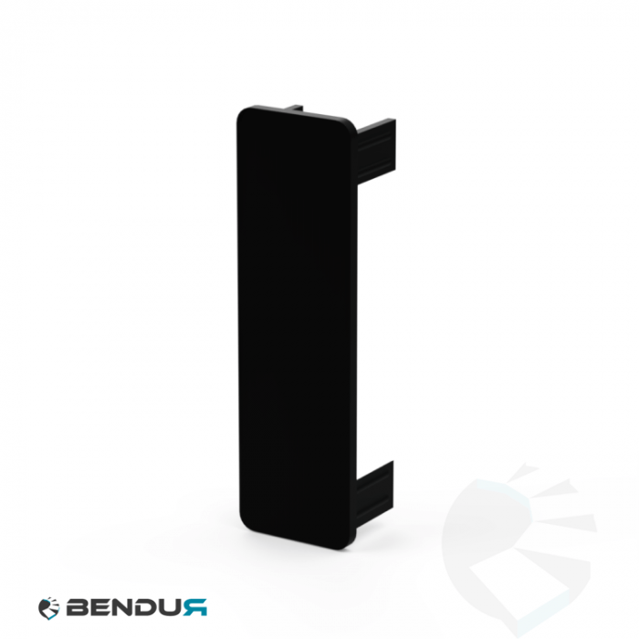 Side guard profile end cap | 100x30 mm - black Side guard profile end cap | 100x30 mm - black