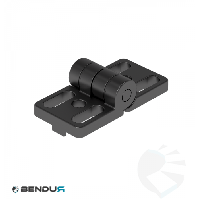 Zinc die-cast hinge 30 with oblong holes - slot 8 Zinc die-cast hinge 30 with oblong holes - slot 8