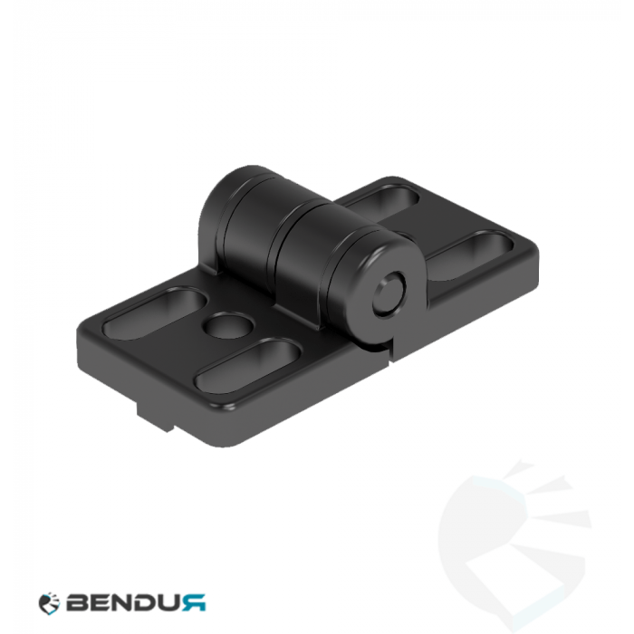 Zinc die-cast hinge 40 with oblong holes - slot 8 Zinc die-cast hinge 40 with oblong holes - slot 8