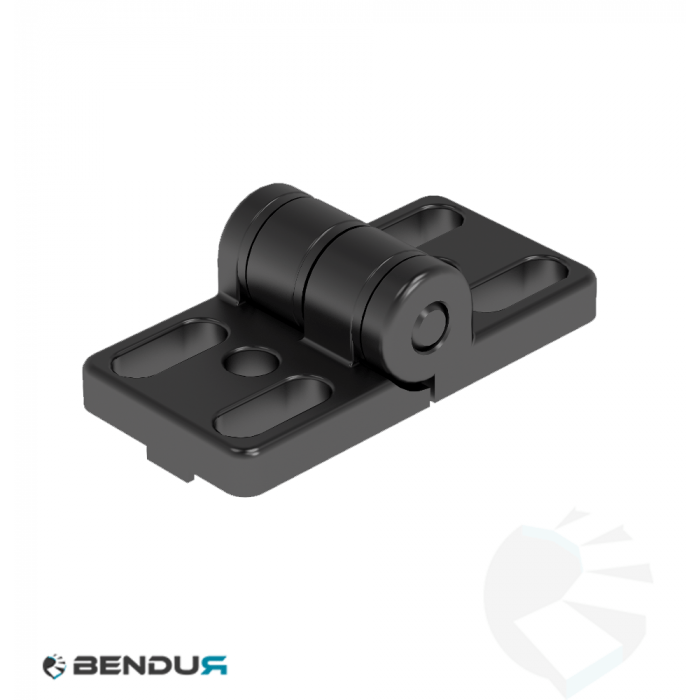 Zinc die-cast hinge 40 with oblong holes - slot 10 Zinc die-cast hinge 40 with oblong holes - slot 10