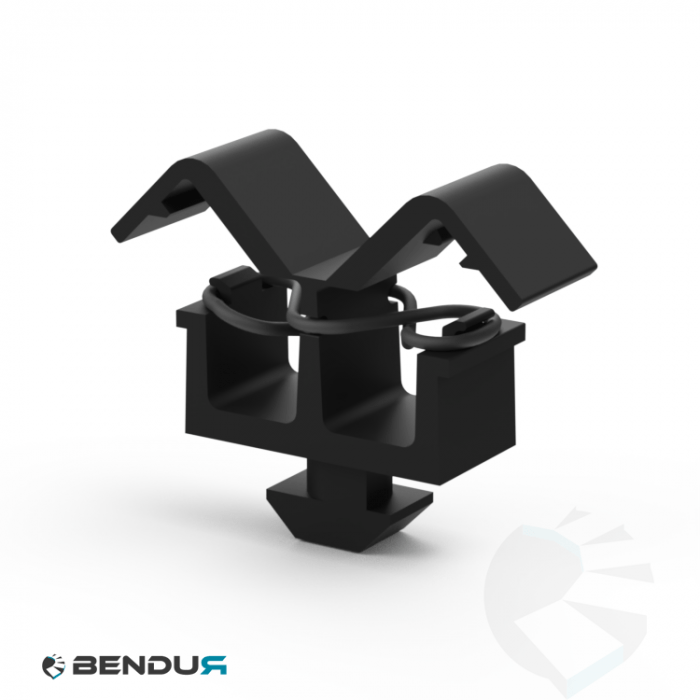 Clip cable binder with hammer head BSB - slot 10 | 2 chambers Clip cable binder with hammer head BSB - slot 10 | 2 chambers