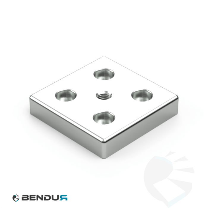 Zinc die-cast transport and foot plate 60x60 Zinc die-cast transport and foot plate 60x60
