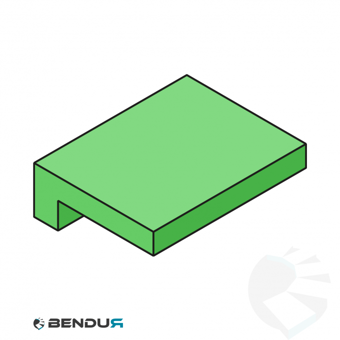 Extruded plastic L-profile | 23x7 green UHMW-PE | l=60m Extruded plastic L-profile | 23x7 green UHMW-PE | l=60m