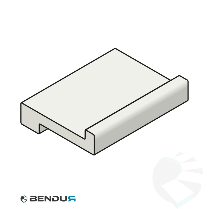 Extruded plastic Z-profile | 24x11