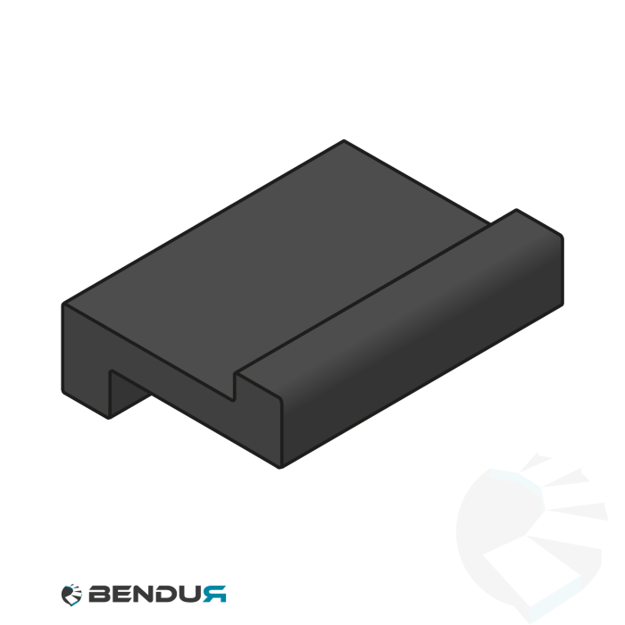 Extruded plastic Z-profile | 25 Extruded plastic Z-profile | 25