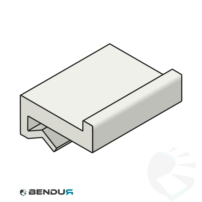 Extruded plastic J-profile | 24
