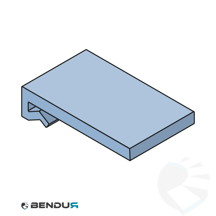 Extruded plastic J-profile | 50