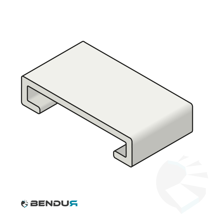 Extruded plastic C-profile | 60x13 Extruded plastic C-profile | 60x13