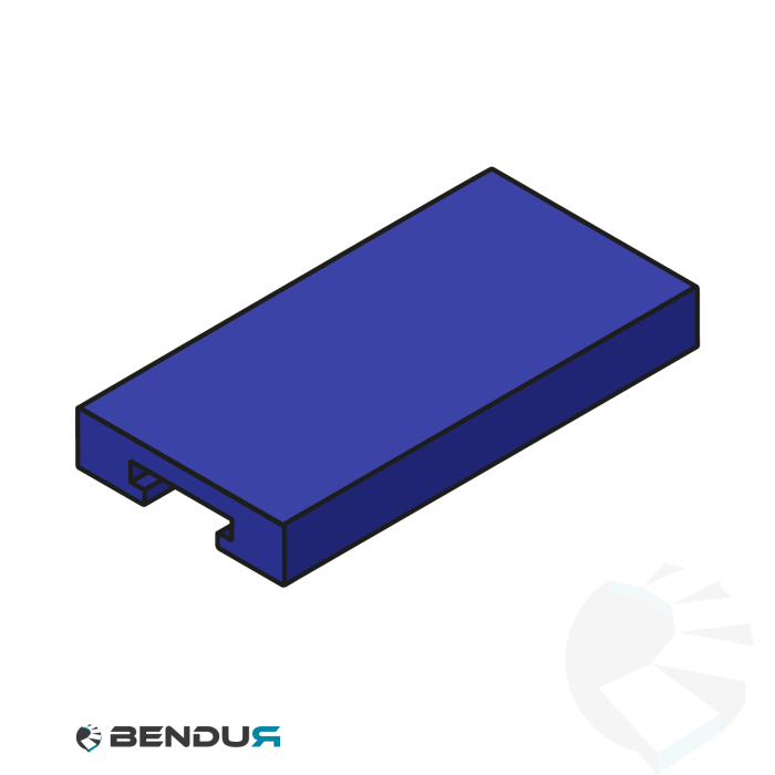 Extruded plastic C-profile | 54