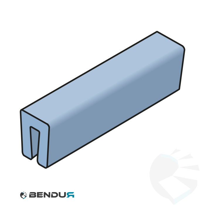 Extruded plastic bar cap profile | 6