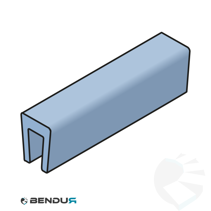 Extruded plastic bar cap profile | 6