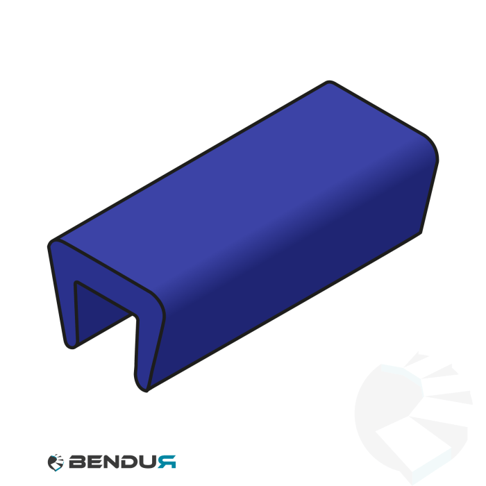 Extruded plastic bar cap profile | 12 Extruded plastic bar cap profile | 12