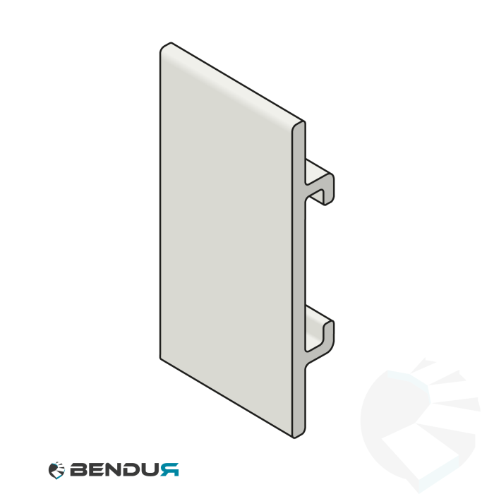 Extruded plastic side guide profile | Ti-white | l=3m Extruded plastic side guide profile | Ti-white | l=3m
