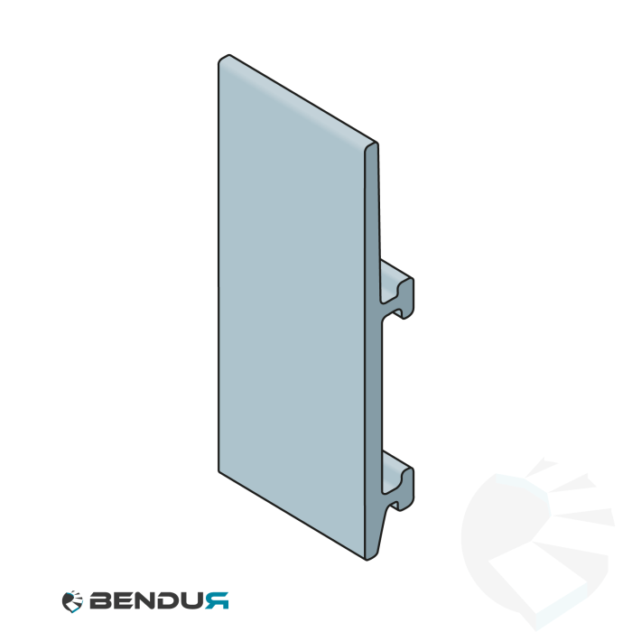 Extruded plastic side guide profile | 18x140 grey UHMW-PE | l=3m Extruded plastic side guide profile | 18x140 grey UHMW-PE | l=3m