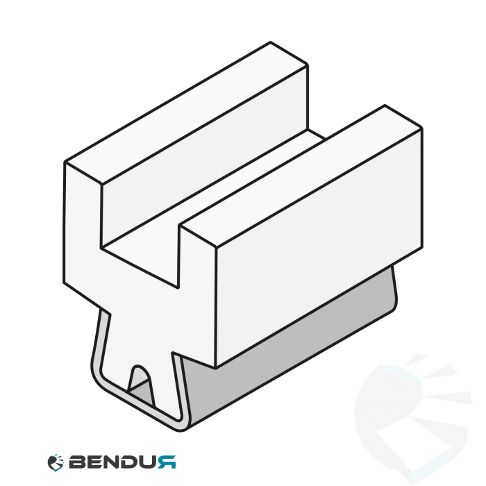 Stainless steel profile with guide rail | 25
