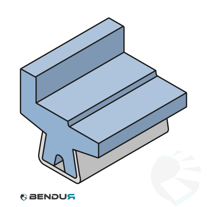 Stainless steel profile with guide rail | 31 Stainless steel profile with guide rail | 31