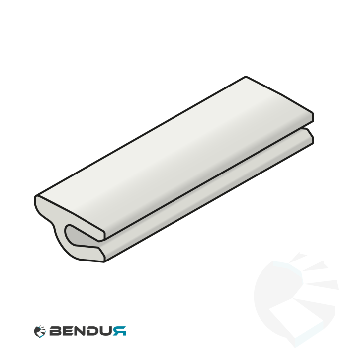 Extruded plastic neck guide profile | 12 Extruded plastic neck guide profile | 12