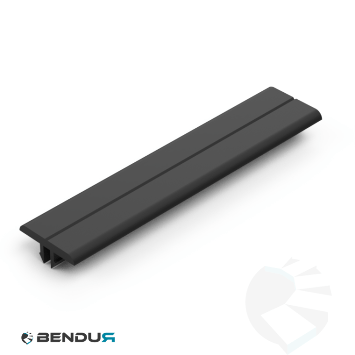 Extruded plastic slide rail slot 8 – ISB | 32x4 black hdpe-esd | l=2m Extruded plastic slide rail slot 8 – ISB | 32x4 black hdpe-esd | l=2m