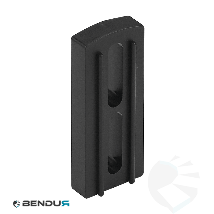 Plastic spacer for bracket-medium - slot 10.5 | black