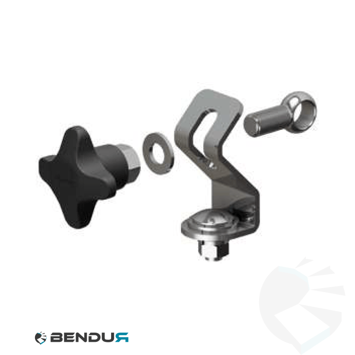 Stainless steel adjustable head + pa knob - horizontal direction