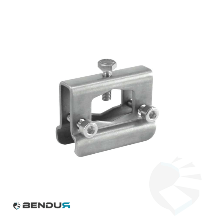 Stainless steel side guide clamp single w=50 for conical rail Stainless steel side guide clamp single w=50 for conical rail