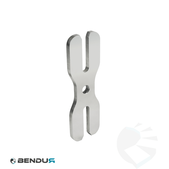 Stainless steel adjustable clamp double w=40 without pin